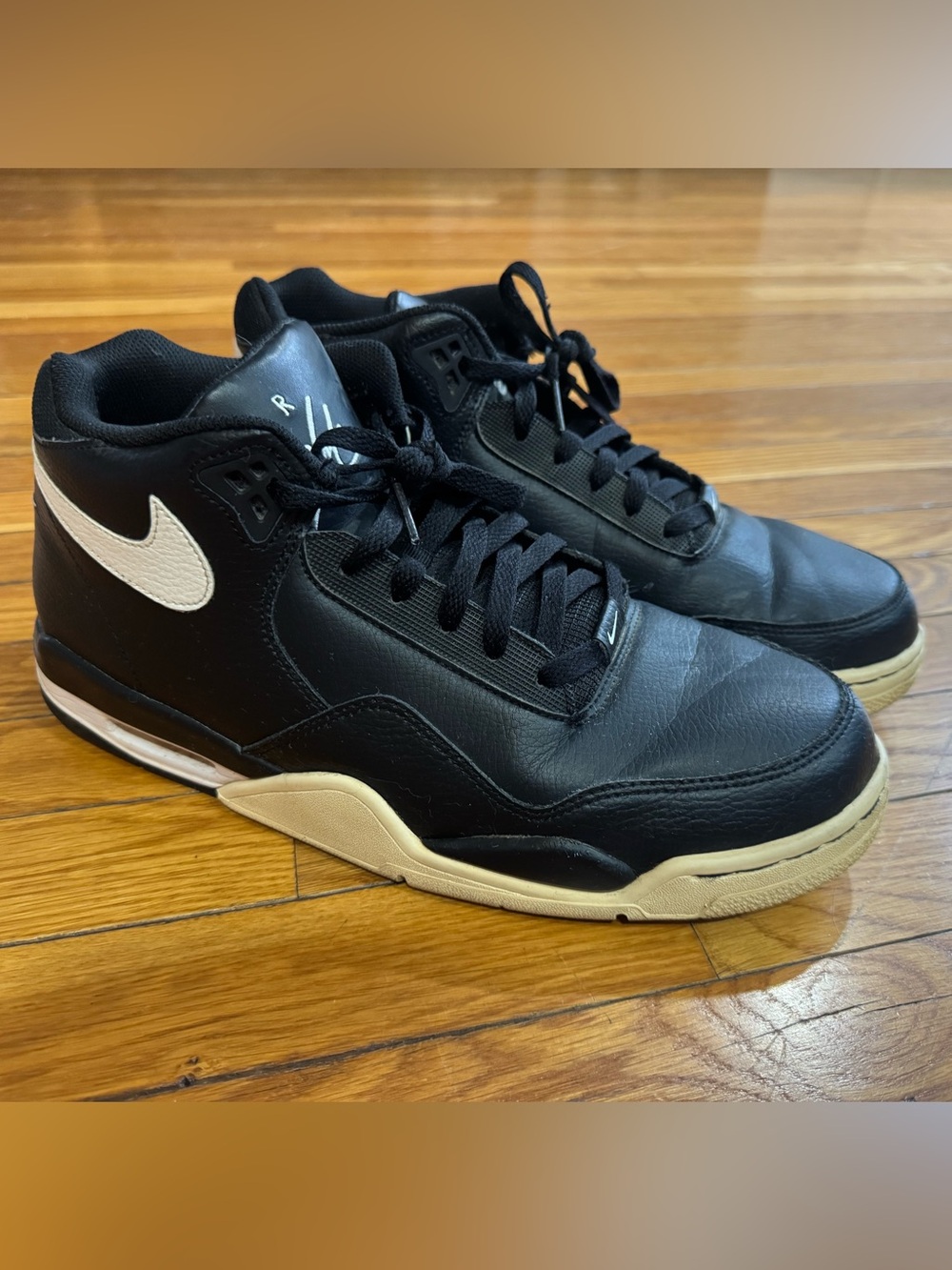 Nike Air Flight Legacy Black White Sneakers Men's Size 13 BQ4212-002